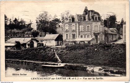 49 - CHATEAUNEUF sur SARTHE -- Vue sur la sarthe