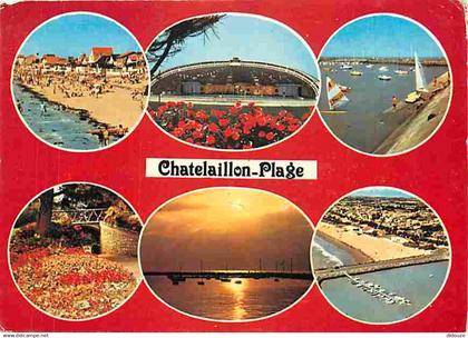 17 - Chatelaillon-Plage - Multivues - Fleurs - Scènes de Plage - Flamme Postale - CPM - Voir Scans Recto-Verso