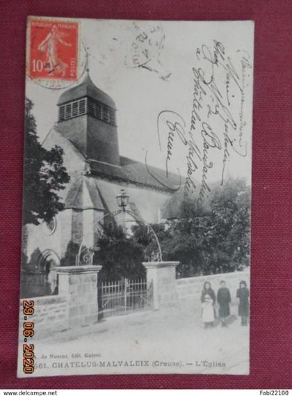 CPA - Chatelus-Malvaleix - L'Eglise