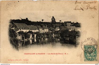 CPA CHATILLON-en-BAZOIS Les Bords de l'Aron (420985)