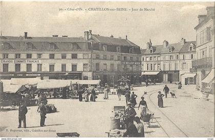 CPA Chatillon-sur-Seine Jour de Marché