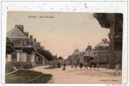 CHAULNES RUE DE LA GARE ENFANTS (CARTE COLORISEE)