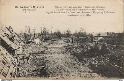 CPA Guerre CHAULNES Ruine 5384 (18217)