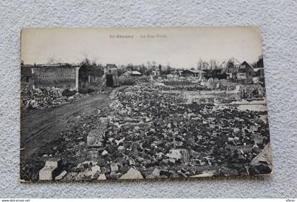 Chauny, la rue Verte, Aisne 02