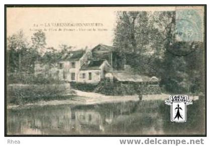 94 Chennevières-sur-Marne - 24 - LA VARENNE-CHENNEVIERES - Auberge de l'Ecu de France - Vue sur la Marne - cpa