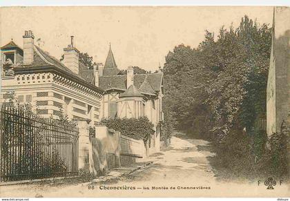 94 - Chennevieres sur Marne - La Montée de Chennevières - CPA - Oblitération de 1922 - Voir Scans Recto-Verso