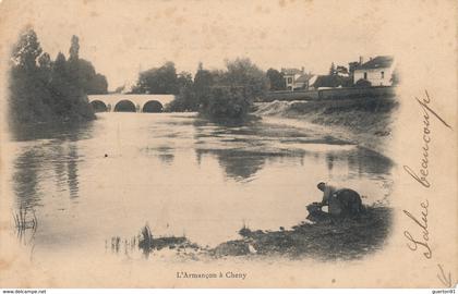 (CPA 89) CHENY  /  L'Armançon à Cheny -  Carte 1900 -