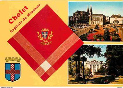 49 - Cholet - Capitale du Mouchoir - Multivues - Blasons - Flamme Postale de Cholet - CPM - Voir Scans Recto-Verso