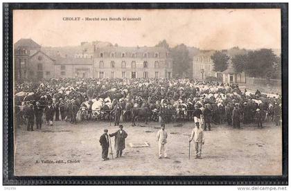 CPA CHOLET MAINE-ET-LOIRE LE MARCHÉ AU BEURRE