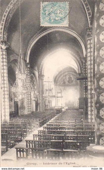 86 - CIVRAY - INTERIEUR DE L'ÉGLISE -