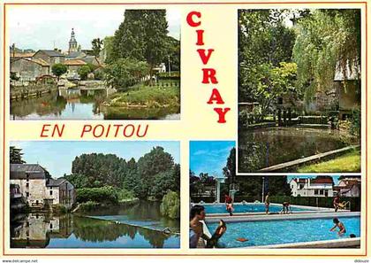 86 - Civray - Multivues - Piscine - CPM - Voir Scans Recto-Verso