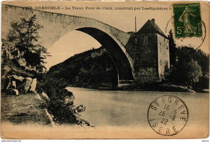 CPA CLAIX - GRENOBLE - Le Vieux Pont de CLAIX (635951)