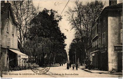 CPA PONT-de-Claix - Le Cours St-ANDRÉ vu-du-PONT-de-Claix (489584)