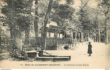 92 - Clamart - Bois de Clamart-Meudon - La Fontaine Sainte Marie - Animée - CPA - Voir Scans Recto-Verso