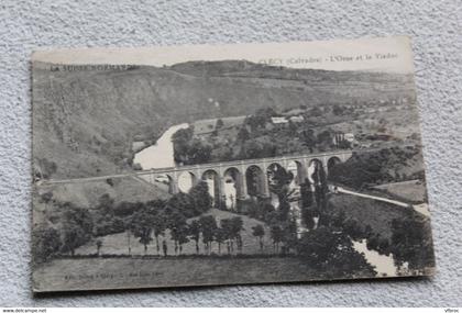 Cpa 1926, Clécy, l'Orne et le Viaduc, Calvados 14