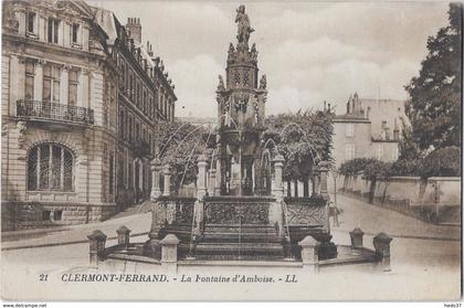 Clermont-Ferrand - La Fontaine d'Amboise