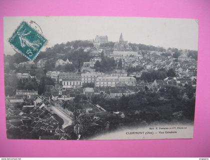 CPA Clermont Oise - Vue générale  voyagé