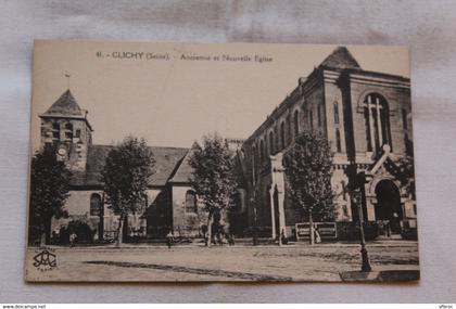 Clichy, ancienne et nouvelle église, Hauts de Seine 92