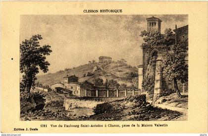 CPA CLISSON Historique - Vue du Faubourg St-Antoine a CLISSON prise (587219)