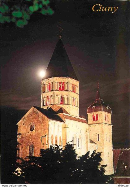 71 - Cluny - L'Abbaye - L'Abbaye illuminée de nuit - CPM - Voir Scans Recto-Verso