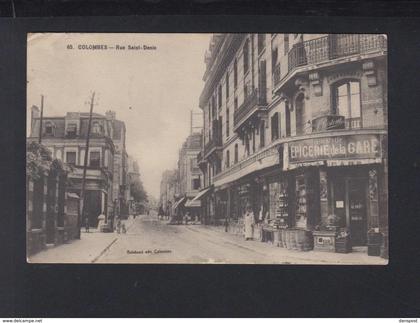 Carte Postale Colombes Rue Saint-Denis 1912