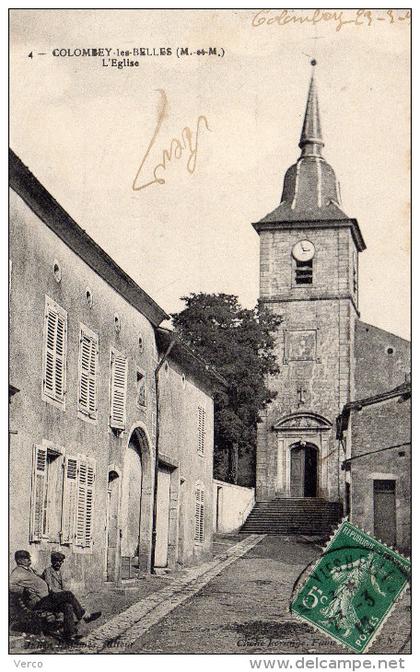 Carte Postale Ancienne de COLOMBEY LES BELLES