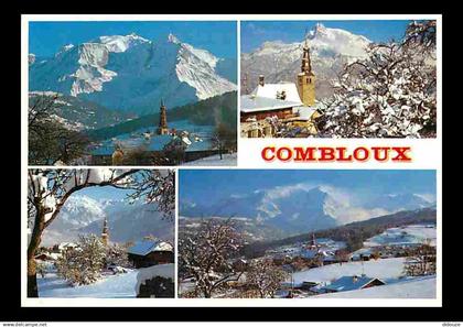 74 - Combloux - Multivues - Hiver - Neige - Flamme Postale - CPM - Voir Scans Recto-Verso