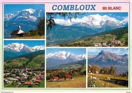 74 - Combloux - Multivues - Mont Blanc - Vaches - CPM - Voir Scans Recto-Verso