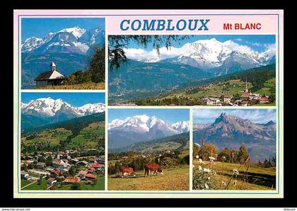 74 - Combloux - Multivues - Mont Blanc - Vaches - CPM - Voir Scans Recto-Verso