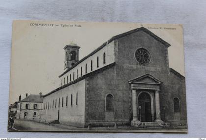 Commentry, église et poste, Allier 03