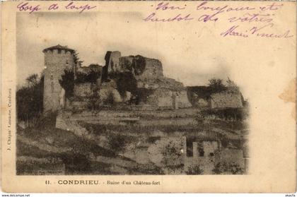 CPA CONDRIEU Ruine d'un Chateua Fort Rhone (102116)