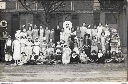 CONFLANS SAINT HONORINE (78) carte photo fete groupe d'enfants déguisés