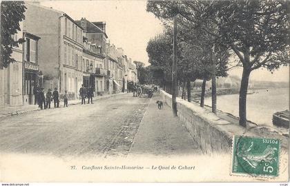 CPA Conflans-Saint-Honorine Le Quai de Cahart