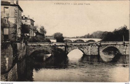 CPA Confolens Les deux Ponts FRANCE (1074231)