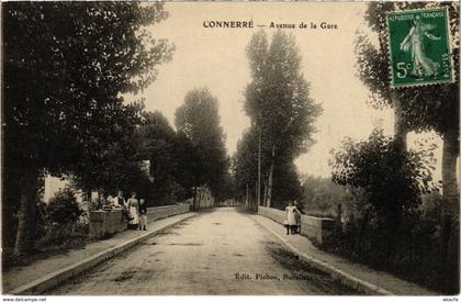 CPA CONNERRÉ - Avenue de la Gare (112388)