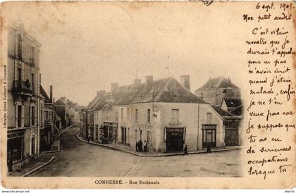 CPA Connerre Rue Nationale (1429334)