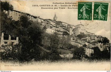 CPA CONTES Excursion par train (375327)