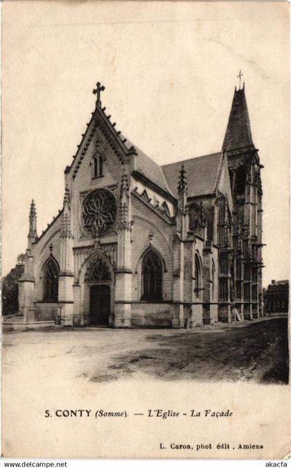 CPA CONTY L'Eglise - La facade (1292431)