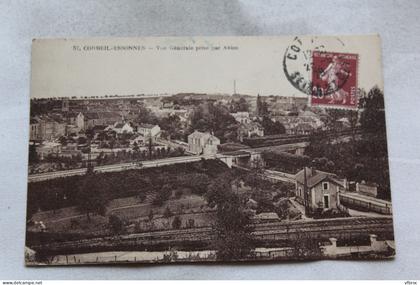 Corbeil Essonnes, vue générale prise par avion, Essonne 91