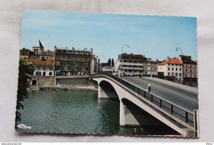 Cpm 1978, Corbeil Essonnes, le pont sur la Seine, Essonne 91