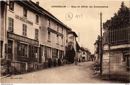 CPA CORBELIN - Rue et Hotel du Commerce (489327)