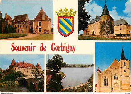 58 - Corbigny - Multivues - Blasons - CPM - Voir Scans Recto-Verso