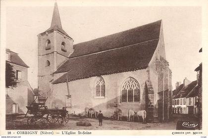 CPA Corbigny l'Eglise St-Seine