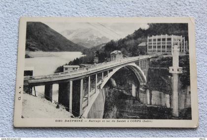 barrage et lac du Sautet à Corps, Isère 38