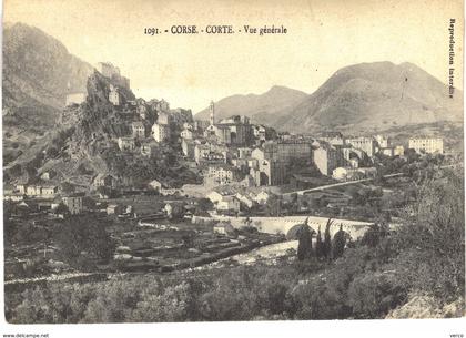 Carte postale ancienne de CORTE