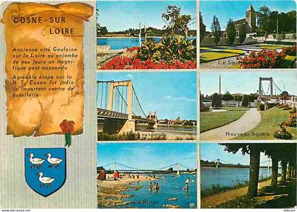 58 - Cosne Cours sur Loire - Multivues - Blasons - CPM - Voir Scans Recto-Verso