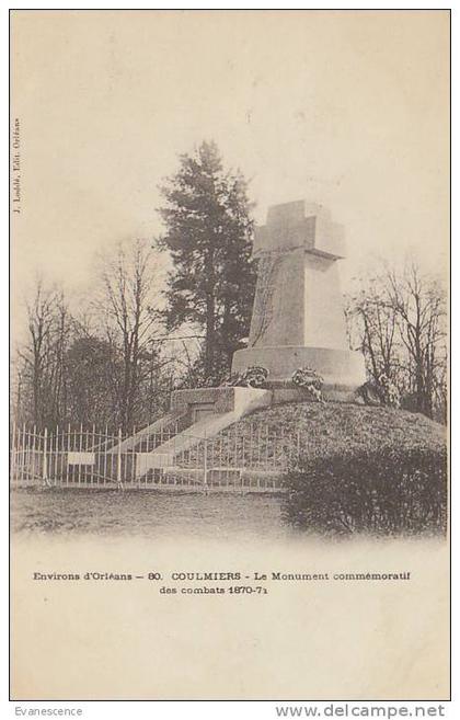 45 COULMIERS /  MONUMENT DE 18970   /////    REF22799