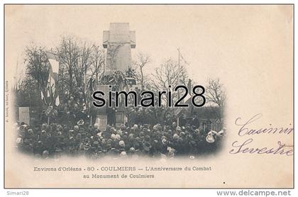 COULMIERS - N° 80 - L'ANNIVERSAIRE DU COMBAT AU MONUMENT DE COULMIERS