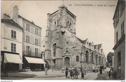 CPA COULOMMIERS Place de L'Eglise (806340)