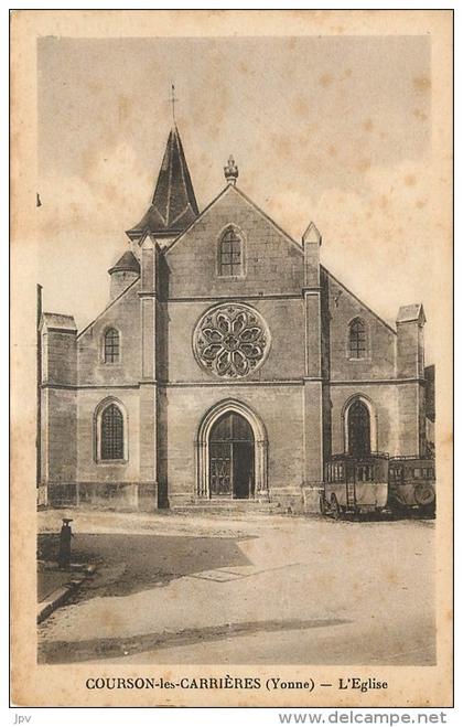 COURSON LES CARRIERES . L'EGLISE.